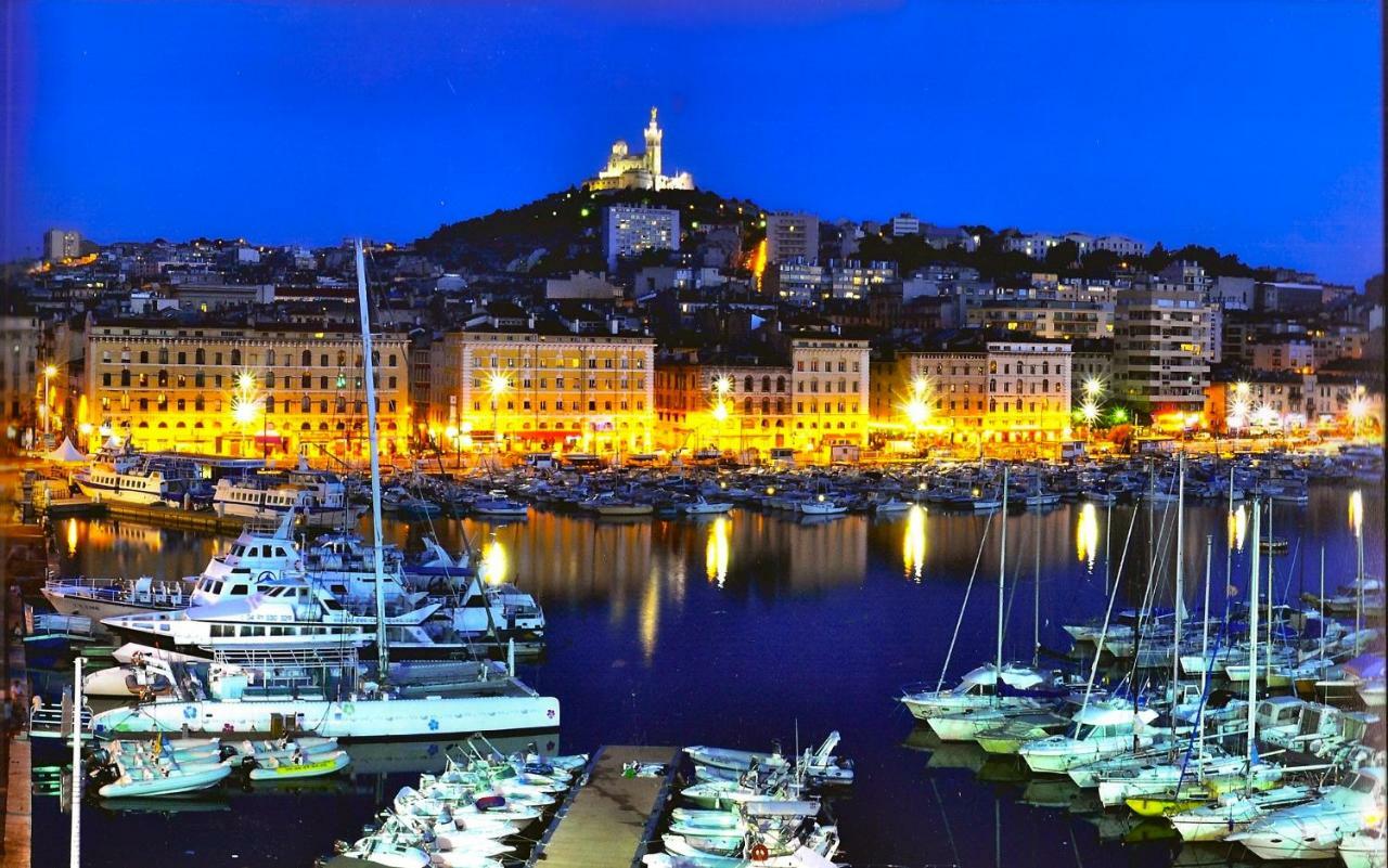 Studio Vieux-Port Vue Basilique Notre-Dame Marseille Exteriér fotografie